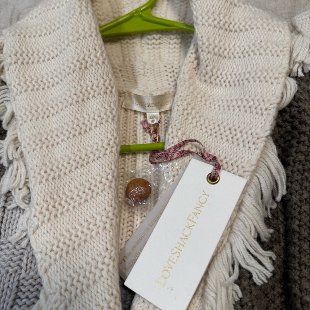 LoveschackFancy Franco Cardigan in morning dew, Multicolor Patchwork Cardigan - Picture 9 of 14